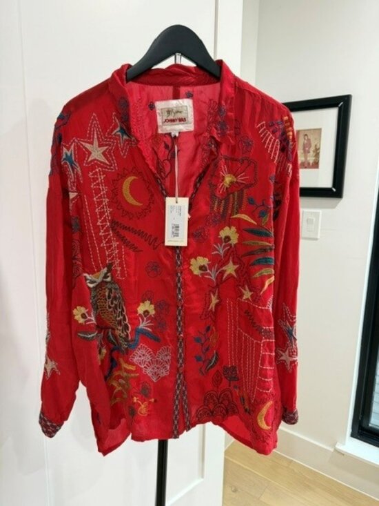 Johnny Was Tops - Women's Johnny Was Julez Blouse in XL